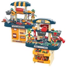 兒童益智工具台玩具套裝，角色扮演工程師，安全無毒材質，激發創造力，培養解決問題能力, 1套