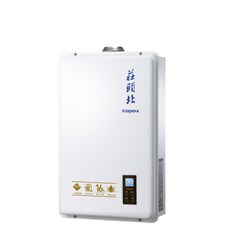 莊頭北16L數位恆溫熱水器，精準恆溫，多重安全防護，節能省氣, 1個