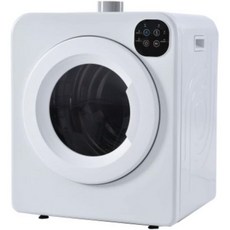 의류 건조기 17.6파운드(8kg) 대용량 가정용 직관적 조작 패널 드럼 타입 주름 제거 타이머 기능 혼자 사는 사람 여러 가족용 이불 건조 습기, 6kg ホワイト