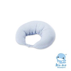 酷咕鴨 KUKU PLUS 授乳月亮枕, 波波藍