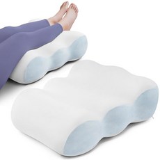허리 수면을 위한 안치우 다리 높이 베개는 다리에 에 필요한 높이를 제공 웨지 베개 세트는 순환 엉덩이 에 도움이 됩니다, Blue