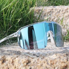 ALTALIST 자전거 고글 스포츠 변색 렌즈 선글라스 SP2 크리스탈/파스텔 프레임, 크리스탈 클리어, 블루