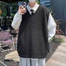 HONG DA FU SHI 男女休閒針織馬甲背心
