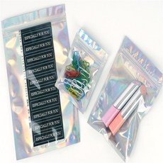 SOKIM 홀로그램 다용도 지퍼백 홀로그램지퍼백, 7.5x10cm