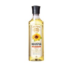 [사조대림] 해표 해바라기유 500ml X 8병 /식용유/오일/기름/튀김, 8개