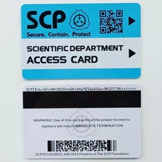 SCP scp 재단 키 만능 카드 1 2 3 4 5 등급, SCIENTIFIC DEPART