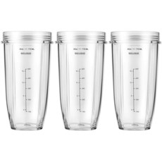 MEET JUICE 닌자 블렌더 컵 닌자 오토 iQ 시리즈 블렌더와 호환되는 블렌더 교체 부품 BL480 BL481 BL482 BL640 BL682 BL682 BL2012 B, MEET JUICE 닌자 블렌더 컵, 닌자 오토 iQ