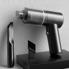 KORELAN 무선 다용도 차량용청소기 핸디형 강력 자동차와 집에서 겸용, 블랙, 블랙