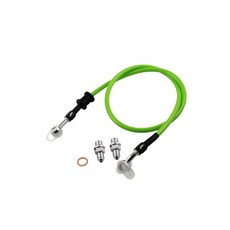 NCY 彩色高壓油管組 煞車油管 野狼 新勁戰 奔騰 雷霆 CUXI FORCE, 1個, 綠色,100cm