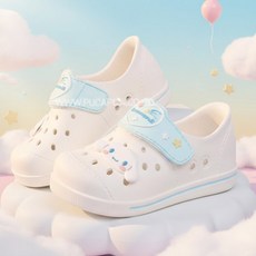 시나모롤 아동용 구름 샌들 캐릭터 실내화 유치원 학교 실외겸용 슬리퍼