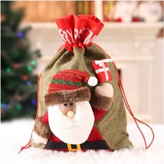 聖誕節花圈/聖誕花環 - 台灣出貨聖誕節裝飾用品, 1個, 17.聖誕老公公禮物袋( 40*27cm