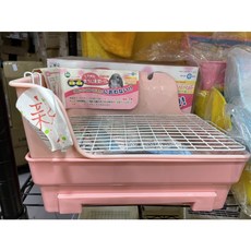 熊董兔BAR-Marukan雙層抽屜式防噴尿便盆，附贈除臭砂與除臭片，有效防噴尿，雙層抽屜設計方便清理，給寵物一個乾淨舒適的如廁環境, 1個