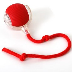 寵物玩具 自動逗貓球, 紅色, 1個, 電動逗貓毬