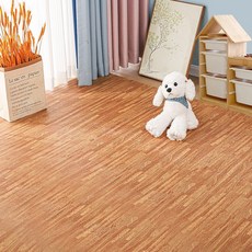 加大加厚木紋巧拼地墊，60x60x2cm遊戲爬行墊，安全環保客廳臥室拼接墊, 淺色木紋, 1個