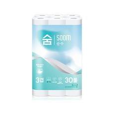 숨 순수 3겹 30롤 x 1팩, 1개, 20m