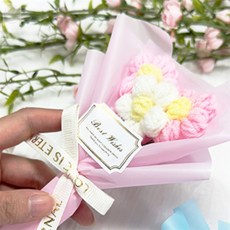 마켓윤 뜨개꽃다발 뜨개꽃다발diy세트, 블루