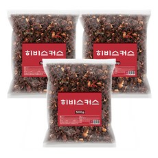 굿프레시 WB 말린 히비스커스 꽃잎 물 차, 3개, 1개입, 500g