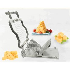 버터 커팅기 슬라이서 스텐 햄 개별 치즈 블레이드 업소용 식당 10mm, A.스틸와이어 치즈컷, 스테인리스 스틸 치즈 슬라이서 YR03E-3, 1개