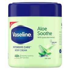 【Vaseline 凡士林】保濕補水身體乳霜-蘆薈清爽, 1個, 400ml