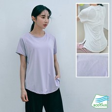 BODYAIR 寬版幾何美背布透光上衣 運動服