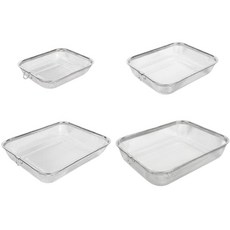 AN 스텐 채반 채망 바구니 소쿠리 타공 물빠짐 튀김망 쟁반, 소, 1개