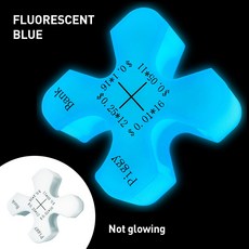 차량용 동전 정리함 교환 보관 컵홀더 사무 수납 자동차 거치대, 야광블루, 1개