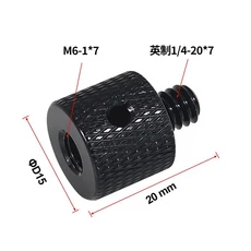 변환 나사 1/4에서 3/8인치 M4 M5 M6 M8 M10 프로젝터 어댑터 DSLR 카메라 삼각대 볼헤드 사진 촬영 고정, 29 Reinforce QQ M6 14