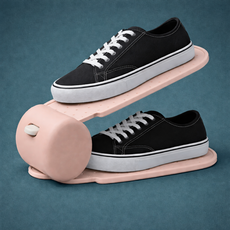 하스몰 마카롱 공간활용 신발 정리 슈즈랙 거치대, 파스텔핑크, 6개