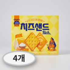 크라운 치즈샌드 리치, 4개, 180g