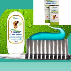 포근한잡화점 덴탈 클리닉 퍼피 치약 120ml 복숭아향 고 고양이양치, 1개