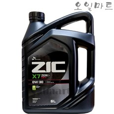 오일마트 지크 제로 ZIC X7 ZERO LS 0W30 C2 6리터 디젤/가솔린 합성엔진오일, 1개, 6L