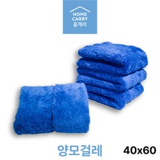 홈캐리 고중량 양모 손걸레 초극세사 40x60, 10개, 블루