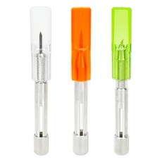 Alumicolor 알루미늄 나침반 포인트 세트 포인트 리드 홀더 및 회전 나이프 포함 15.2cm(6인치)에서 61cm(24인치) 스트레이트 엣지 눈금자용, Alumicolor 알루미늄 나침반 포인트 세트, 포인