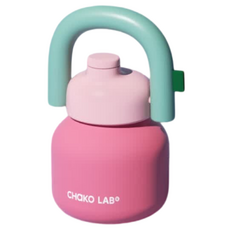 차코랩 휴대용 대용량 손잡이형 스트로우 보온보냉병, 홀리데이 핑크, 1개, 1000ml
