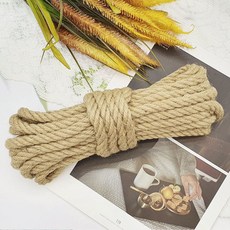 빈티지 굵은 두꺼운 마끈 인테리어 소품 12mm 10m, 1개