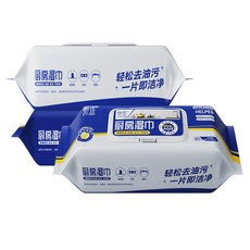 《小日子家居館》廚房濕巾 清潔神器強力去油污 除抽油煙機用 吸油廚房加大加厚去污濕紙巾, 1個, 加大廚房溼巾[240片]3包