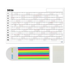 2026년 키니툴 연력 플래너 세트 인덱스 포함, 02 네온 인덱스 연력 세트, 1개