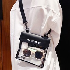 大容量防水袋可觸屏游泳漂流潛水溫泉海邊拍照女斜挎防水套包, 【黑色2個】密封條防水丨靈敏觸屏丨可拍照