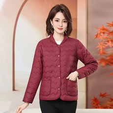 여성 기분핏 숏 경량 패딩 신플 데일리 겨울 가을 점퍼 아우터 보온 패션 중년 패딩 자켓