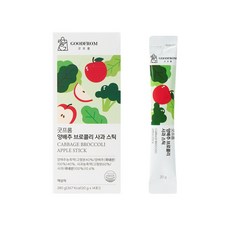 굿프롬 양배추 브로콜리 사과 스틱, 14개, 20g