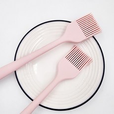 실리콘붓 연핑크(소) 조이 베이킹 일체형 실리콘붓 오일 실리콘 브러쉬, 1개, 조이 실리콘붓 연핑크