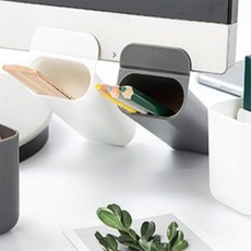 도도 모니터부착 수납통 모니터부착수납통, 직사각 그레이