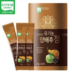 갈아반든유기농양배추청10g-30ea 배 도라지청 미세먼지, 1개
