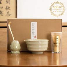 AOHAO Matcha whisk 말차도구 2/4/7 PCS 세트 차선, 4PCSPCS 세트, 그린