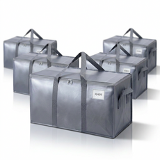 파페피 대용량 접이식 이사박스 이사봉투 방수, 5개, 그레이