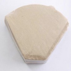 천연펄프 드립필터 3-4인용 100매 카페용품 핸드드립필터, 1개