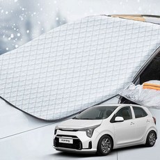 모닝 성에방지커버 자동차 앞유리 덮개 커버, 상세페이지 참조