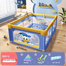 안전 울타리 다용도 실내외 겸용 보호 바닥 장난감 유아용, 1개, 도널드 덕