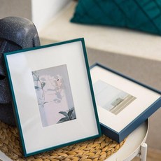 알루미늄 합금 사진 메탈 프레임 맞춤 제작 가능, A5 14.8 x 21cm 장식 걸이, 그린