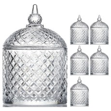 크리스탈 돔불꽃 투명300ml 6개 캔들용기 공병 캔들만들기 향초rla5+7PUE